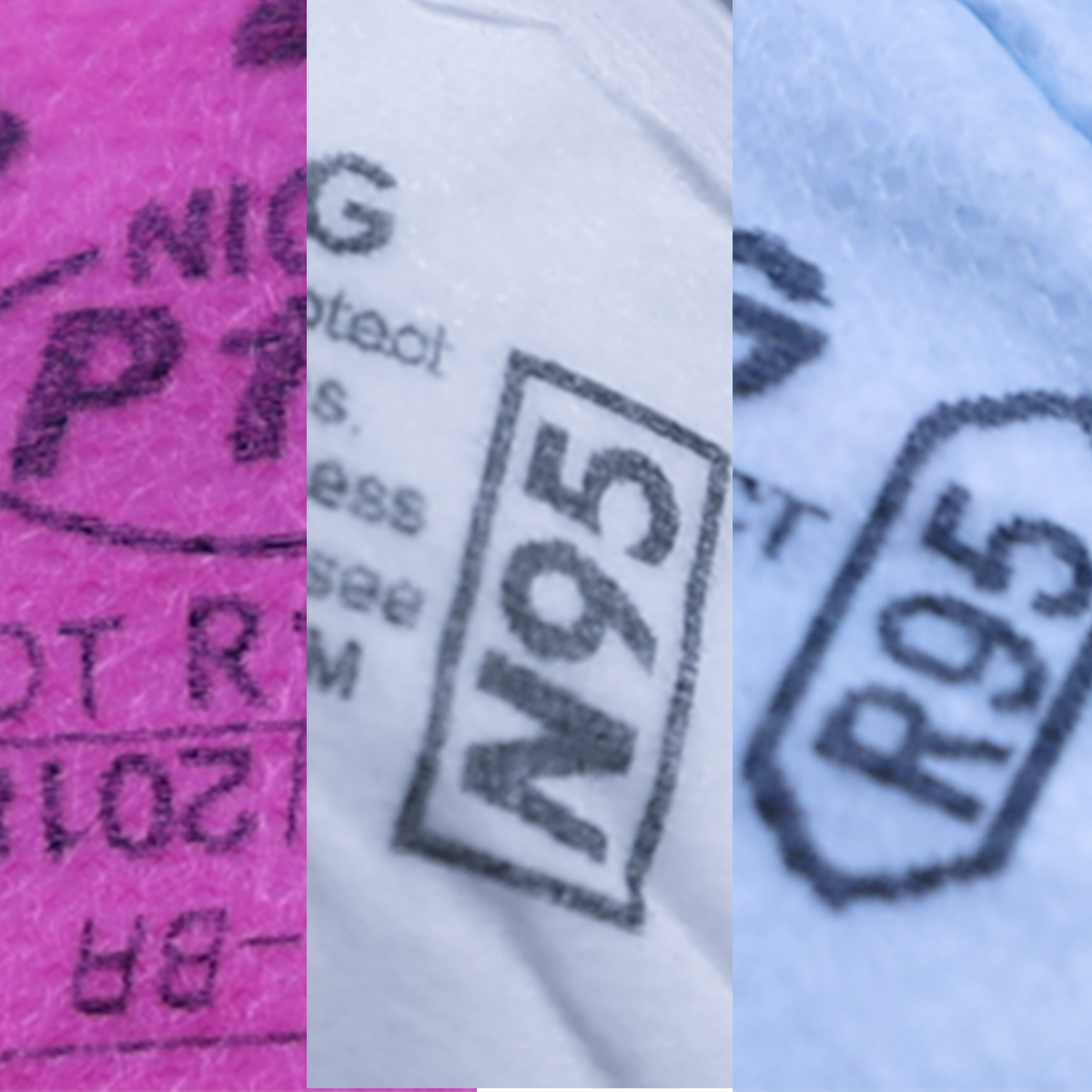 Comparison of Various Types of Respirators N/R/P & 95/99/100