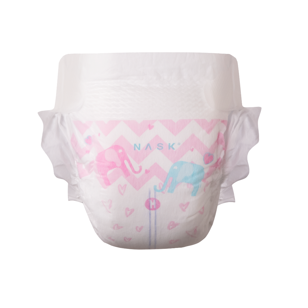 NASK baby diaper in S size front view