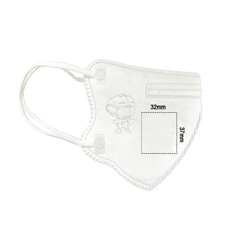 The size for customized logo on kid respirator